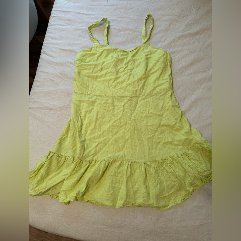 Neon Flounce Sundress